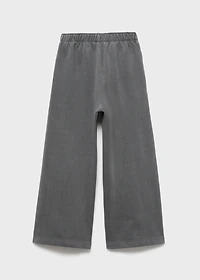 Wide-leg joggers with seam detail
