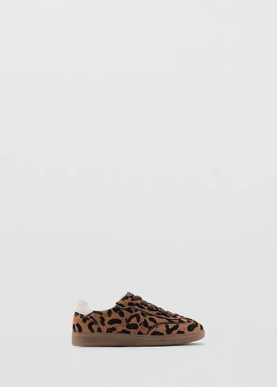 Leopard leather sneakers