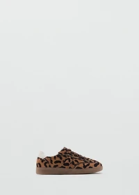 Leopard leather sneakers