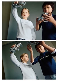 Combined sweatshirt dress