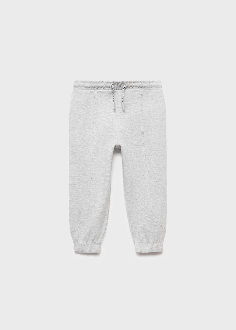 Cotton joggers with elastic waist