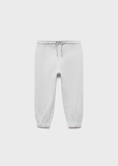 Cotton joggers with elastic waist