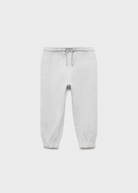 Cotton joggers with elastic waist