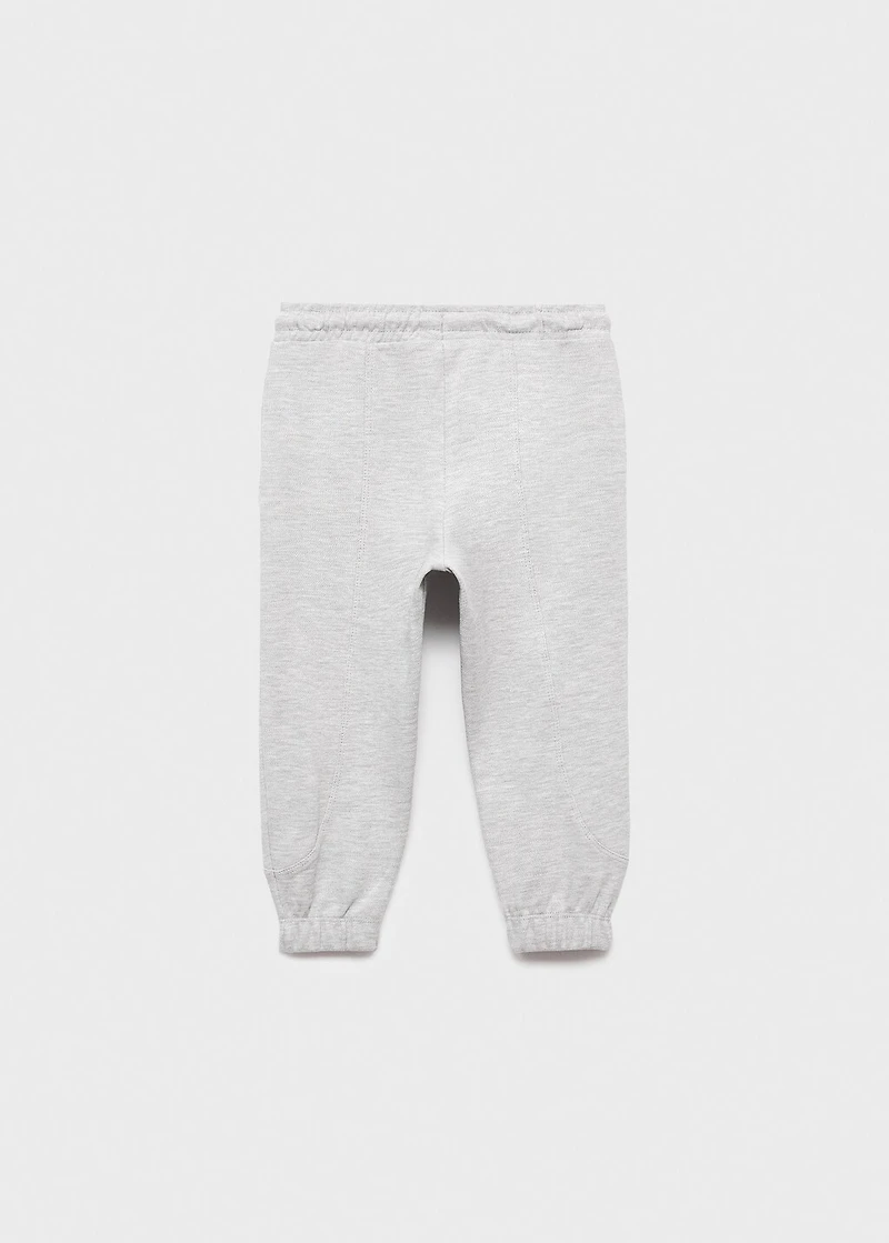 Cotton joggers with elastic waist