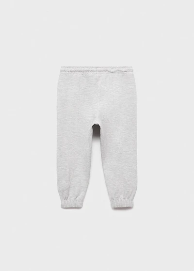 Cotton joggers with elastic waist