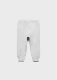 Cotton joggers with elastic waist