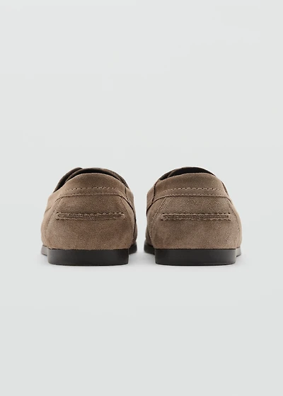 Suede nautical shoes