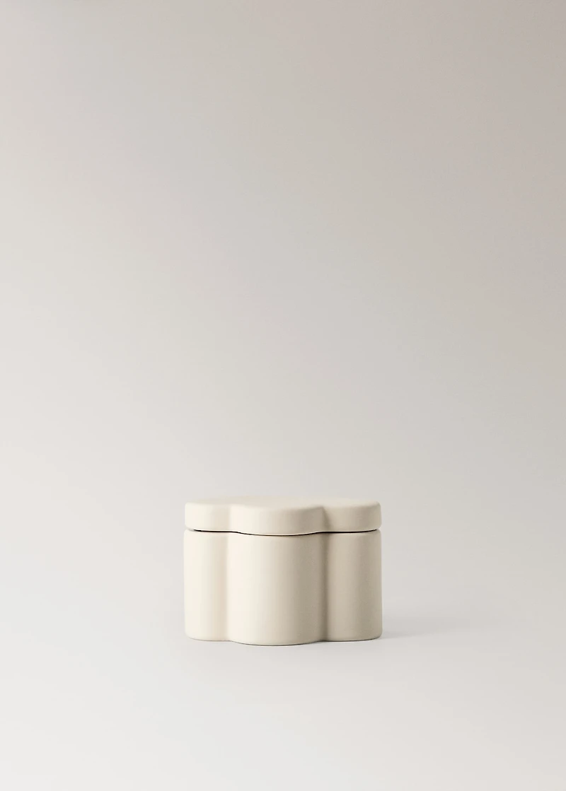 Cloud-shaped stoneware bathroom box