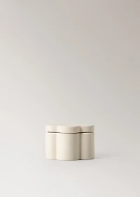 Cloud-shaped stoneware bathroom box