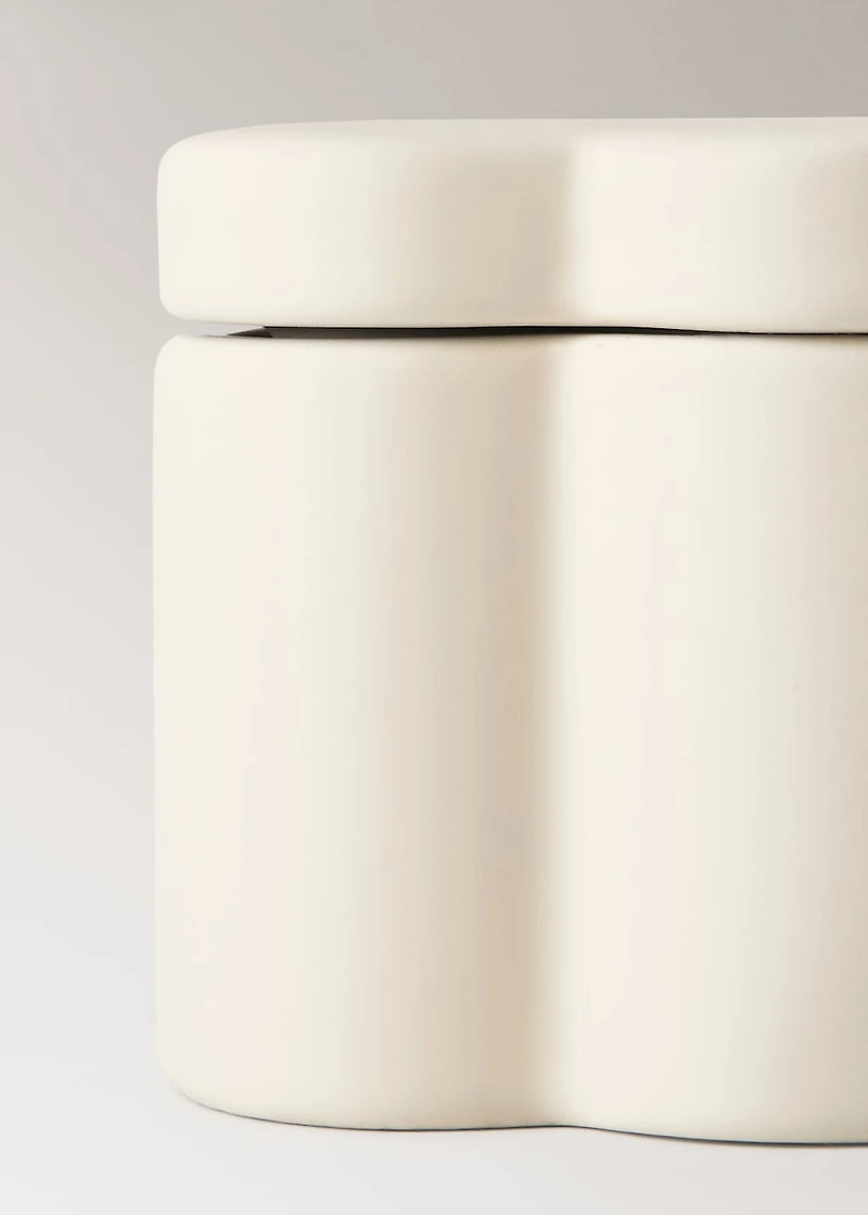 Cloud-shaped stoneware bathroom box