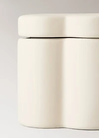 Cloud-shaped stoneware bathroom box