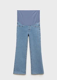 Maternity flared cropped jeans