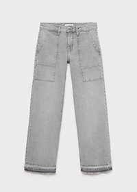 Studded culotte jeans