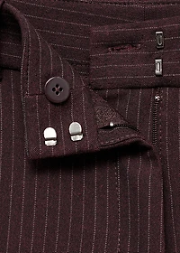 Straight-fit suit pants