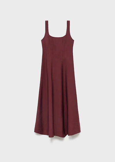 Midi-dress with stitching