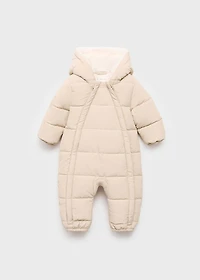 Sherpa hooded jumpsuit
