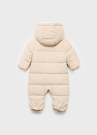 Sherpa hooded jumpsuit