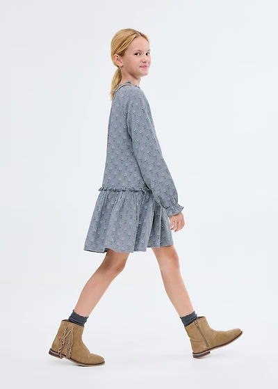 Ruffled floral dress