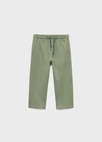 Cotton drawstring joggers