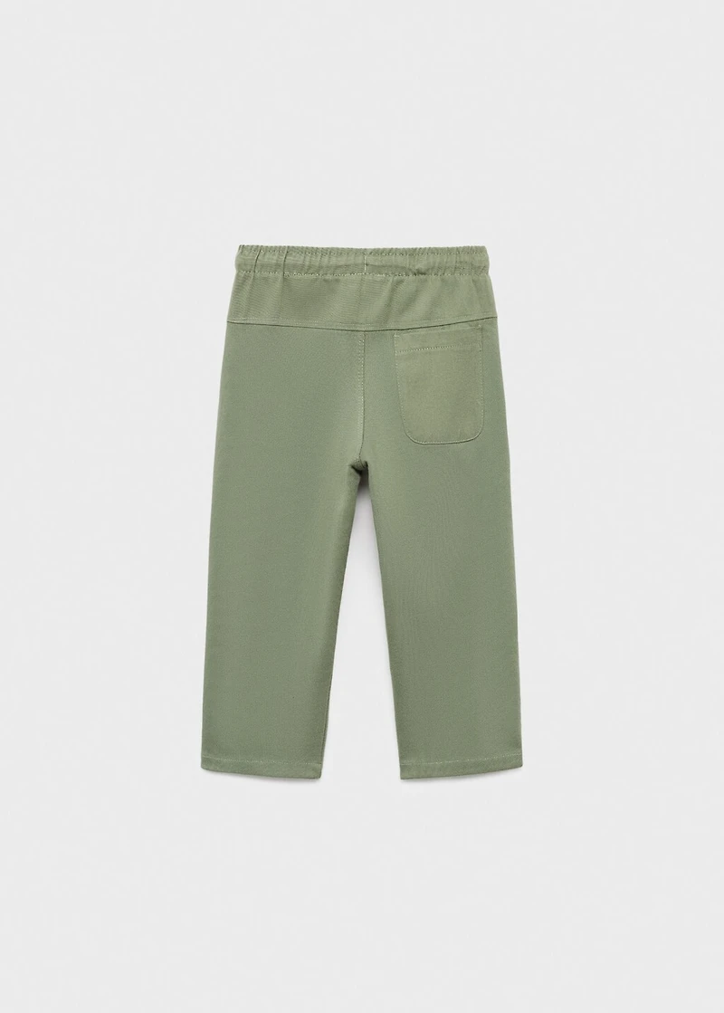 Cotton drawstring joggers