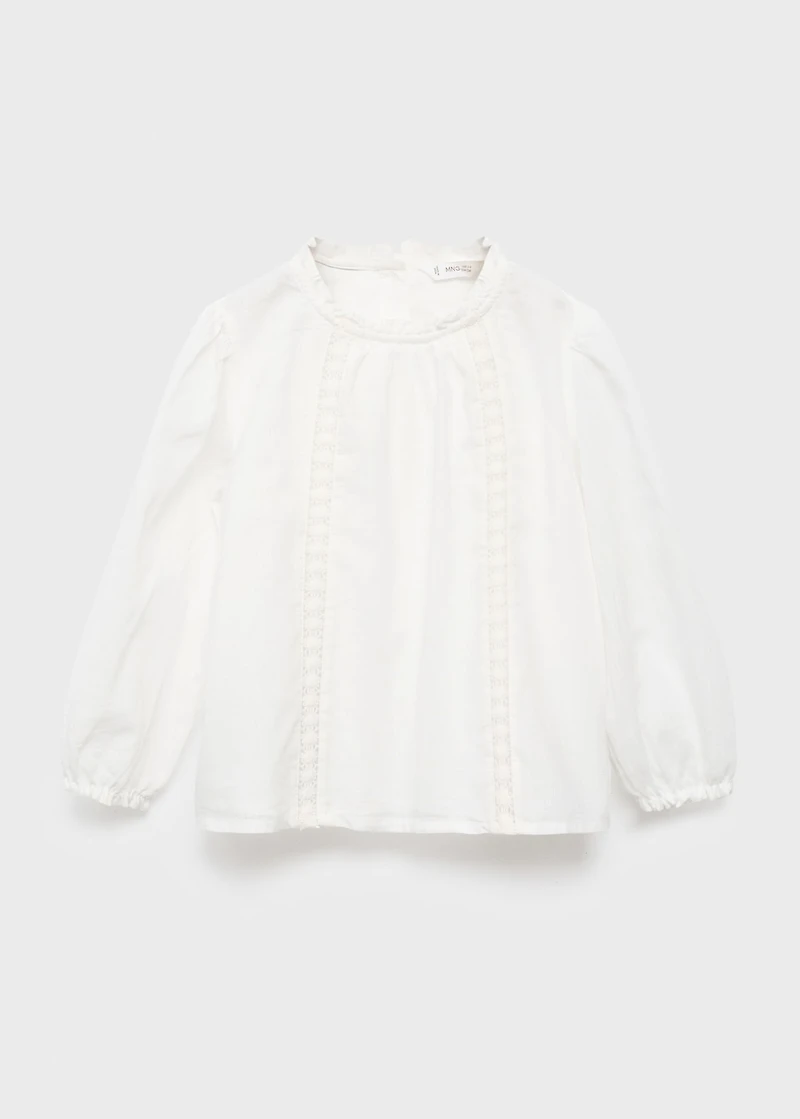 Embroidered cotton blouse