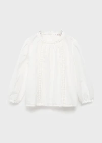 Embroidered cotton blouse