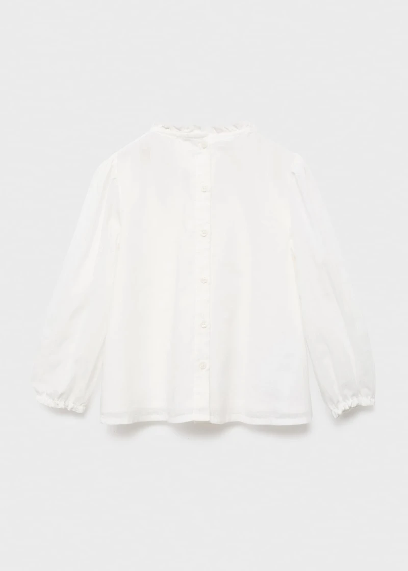 Embroidered cotton blouse