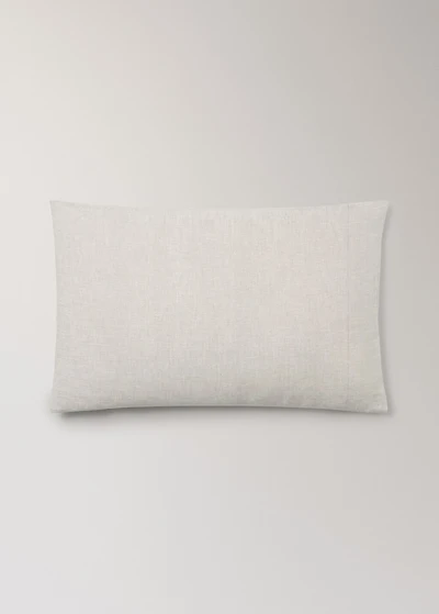 Washed linen pillowcase with hemstitch 50x75 cm