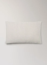 Washed linen pillowcase with hemstitch 50x75 cm