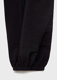 Dress with gathered waist