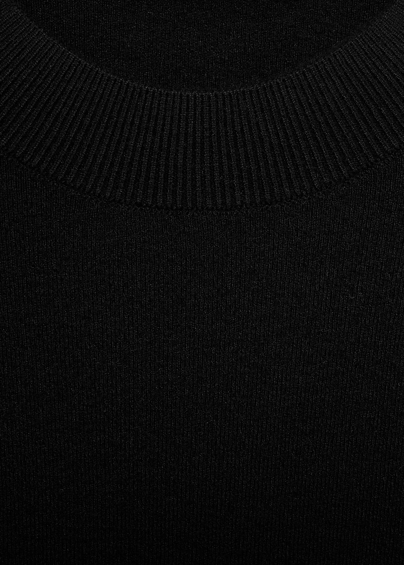 Fine-knit flared dress