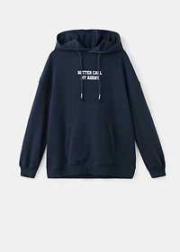 Sweatshirt with glitter print