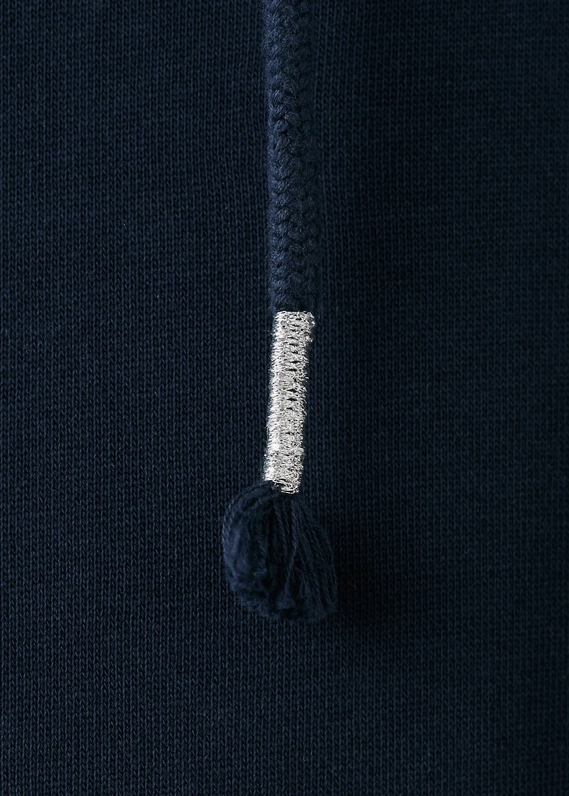 Sweatshirt with glitter print