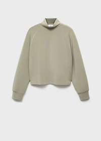 High collar sweatshirt