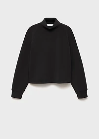 High collar sweatshirt