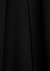 Turtleneck dress with asymmetrical sleeves