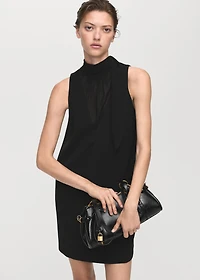 Bow cut-out detail dress