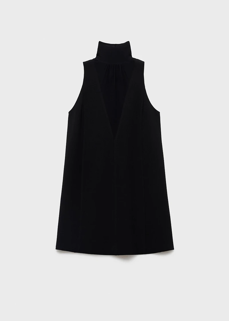 Bow cut-out detail dress