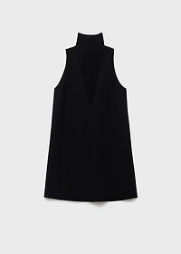 Bow cut-out detail dress