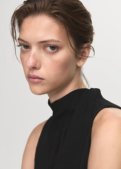 Bow cut-out detail dress