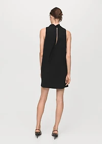 Bow cut-out detail dress