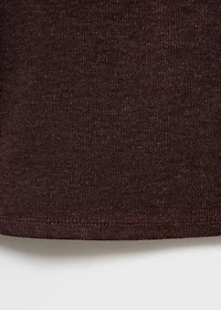 Knitted pants with elastic waistband