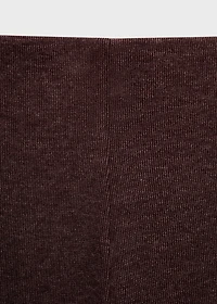 Knitted pants with elastic waistband