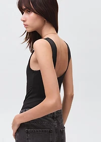 Elastic plain body suit