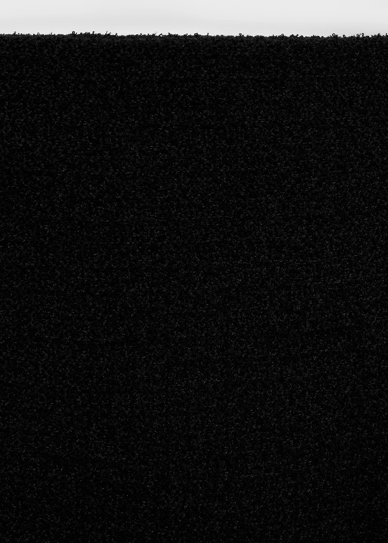 Tweed skirt with frayed hem