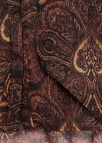 Paisley-print blouse with foulard