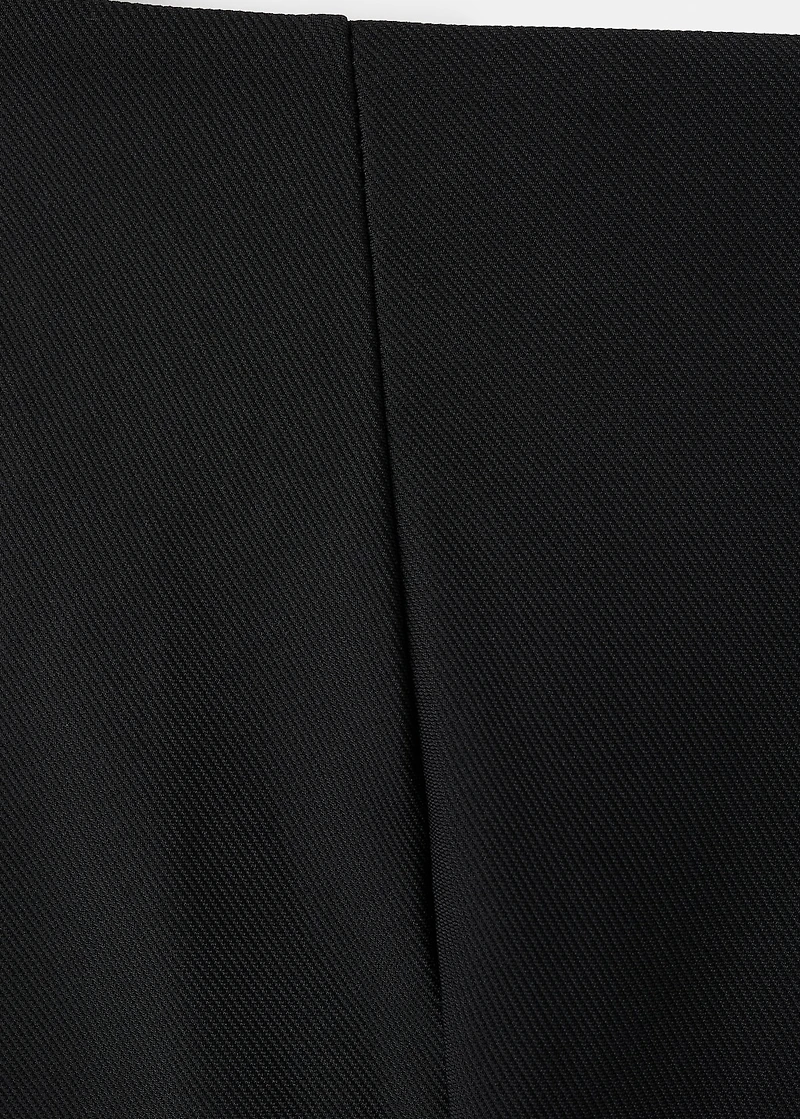 Strapless peplum top