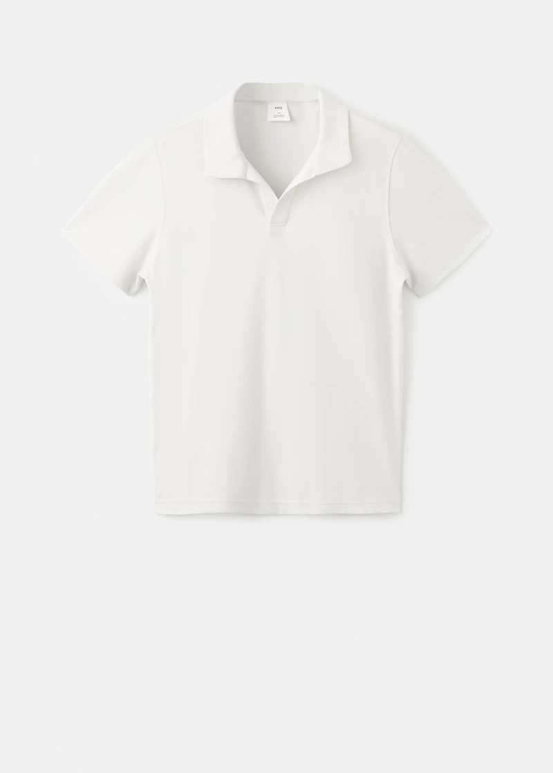 Cotton piqué polo shirt