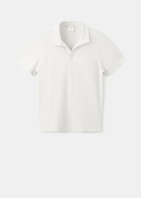 Cotton piqué polo shirt