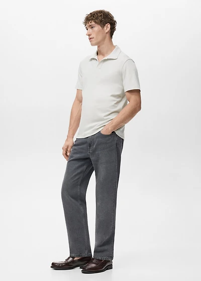 Cotton piqué polo shirt